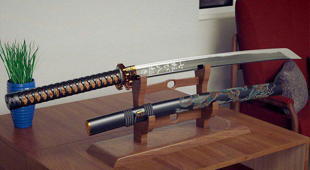Два меча японского самурая