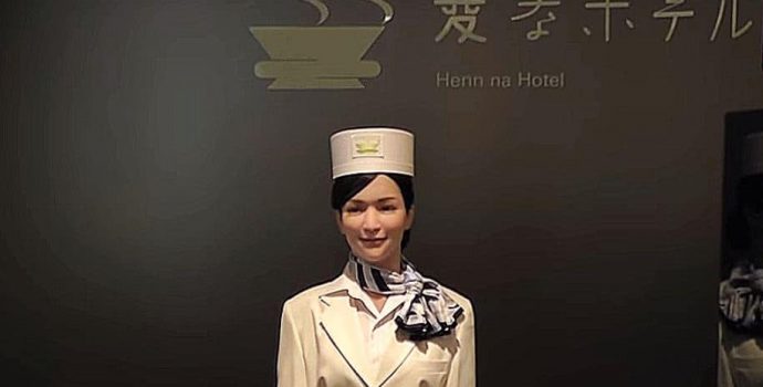 Отель без людей! Интересный японский отель с роботами.